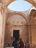 Central vault of the Hammam as-Sarah bathhouse, part of Qasr Al-Hallabat, in Jordan