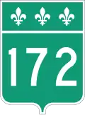 Route 172 marker