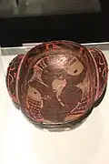 "Eared" or flanged cup (耳杯), Qin-Han dynasty, Hubei Provincial Museum