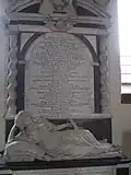 Tomb of Mary Wolryche, who died in 1678: wife of John Wolryche, a younger son of the first baronet. She was daughter of Matthew Griffith, a prominent churchman.