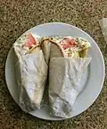 Quebec-style souvlaki pita (comparable to the Nova Scotian donair).