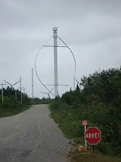 Image 10Éole, the largest vertical-axis wind turbine, in Cap-Chat, Quebec, Canada (from Wind turbine)