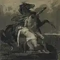Rhadamistus in Queen Zenobia Thrown Into the Araxes River by François Chifflart