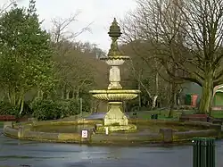 Fountain at Queen's Park, Heywood, in 2007