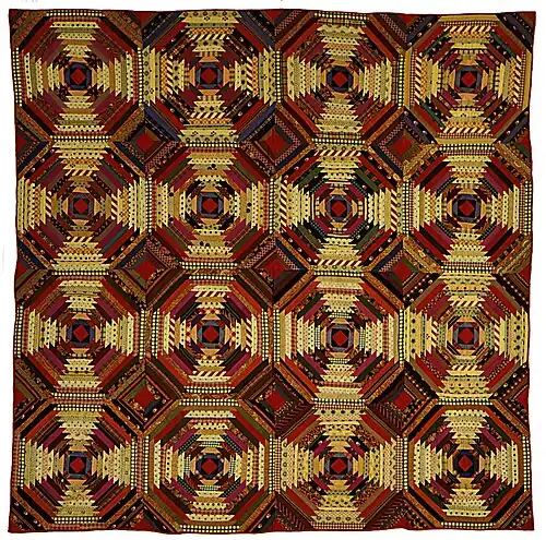 "Pineapple" variation made between 1870 and 1880. From the LA County Museum of Art.