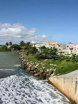 View of Arecibo Pueblo from the mouth of the river
