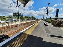 Rānui railway station and surrounding houses