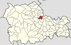Location in Neamț County