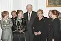 With Boris Yeltsin on 8 March 1998