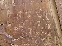 petroglyph in Sham Valley
