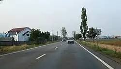 DN2B entering Spătaru