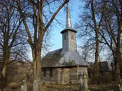 Wooden church in Antăș
