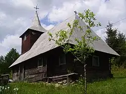 Wooden church in Cutin