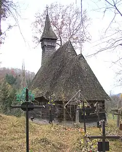 Wooden church in Valea Stejarului
