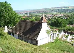 Wooden church in Dâmbău