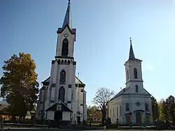 Orthodox and Greek Catholic churches in Ibănești