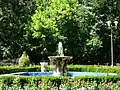 A fountain in the town park