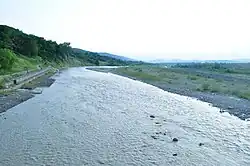 The Putna River flowing though Vidra