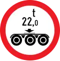 Weight limit per triple axle