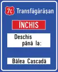 Road closed or open to public traffic