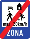 Residential zone ends