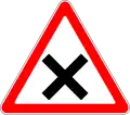 Crossroads with priority to the right