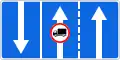 Traffic directions in traffic lanes