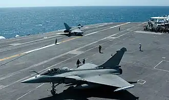 Rafale multirole fighter of the French Naval Aviation