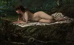 Painting of female nude