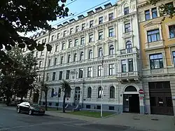Building hosting the Embassy in Riga