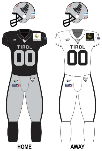 Raiders Tirol uniforms