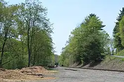 Rail line southeast of Punxsutawney