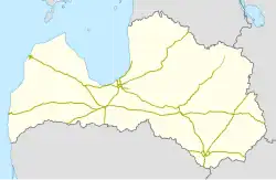 Vabole Station is located in Latvia railways