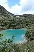 Crater lake Maunga Kākaramea