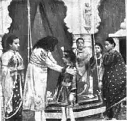 Image 34A scene from Raja Harishchandra (1913) – credited as the first full-length Indian motion picture. (from Film industry)