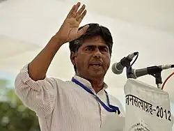 Rajagopal P.V., president of Ekta Parishad