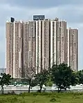 Buildings under construction.