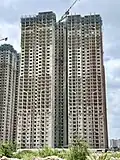 Buildings under construction.