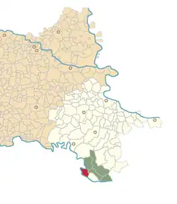 Location of Rajevo Selo