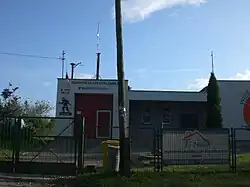 Station of the volunteer fire brigade in the village