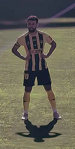 Najjarine playing for the Wellington Phoenix in 2025.