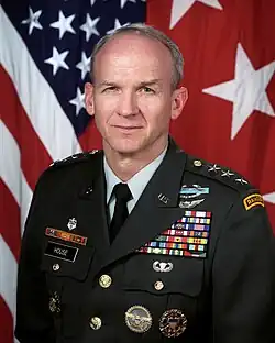 1997 color head and shoulders photo of Lieutenant general Randolph W. House in dress uniform