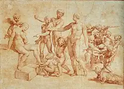 Marriage of Alexander and Roxana. Study for Villa Farnesina