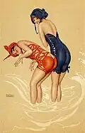 La Mer Fleurie, postcard design, c. 1915
