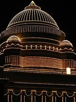 Rashtrapati Bhavan illuminated on Indian Republic Day