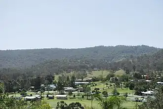 Rathdowney seen from the town's scenic lookout