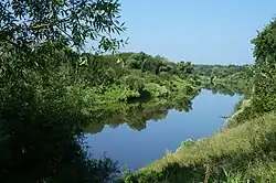 Alatyr River near the village of Mokrovka, Ardatov District