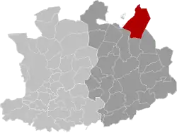 Location of Ravels in the province of Antwerp