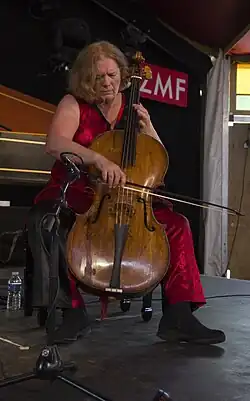 East performing with Red Priest in 2015