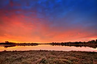 Sunset over Black Lake, Barragup